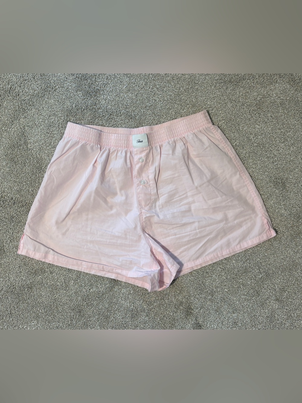 Aritzia TNA Dally Poplin Boxer Shorts